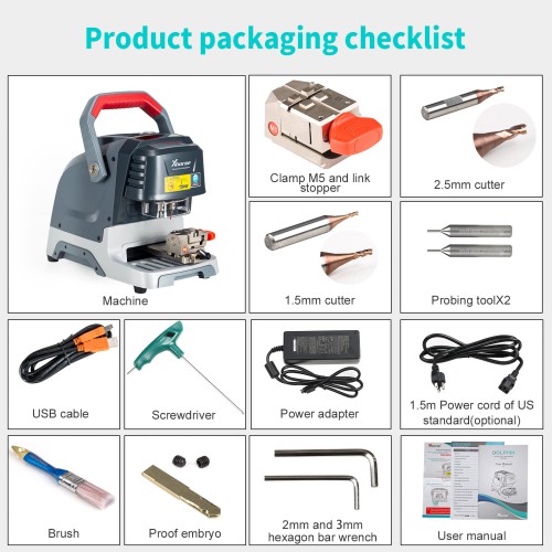 Xhorse Dolphin XP005 Key Cutting Machine Plus V5.1.6 VVDI MB Tool One Token Free Everyday + Free 1 Year Unlimited Token